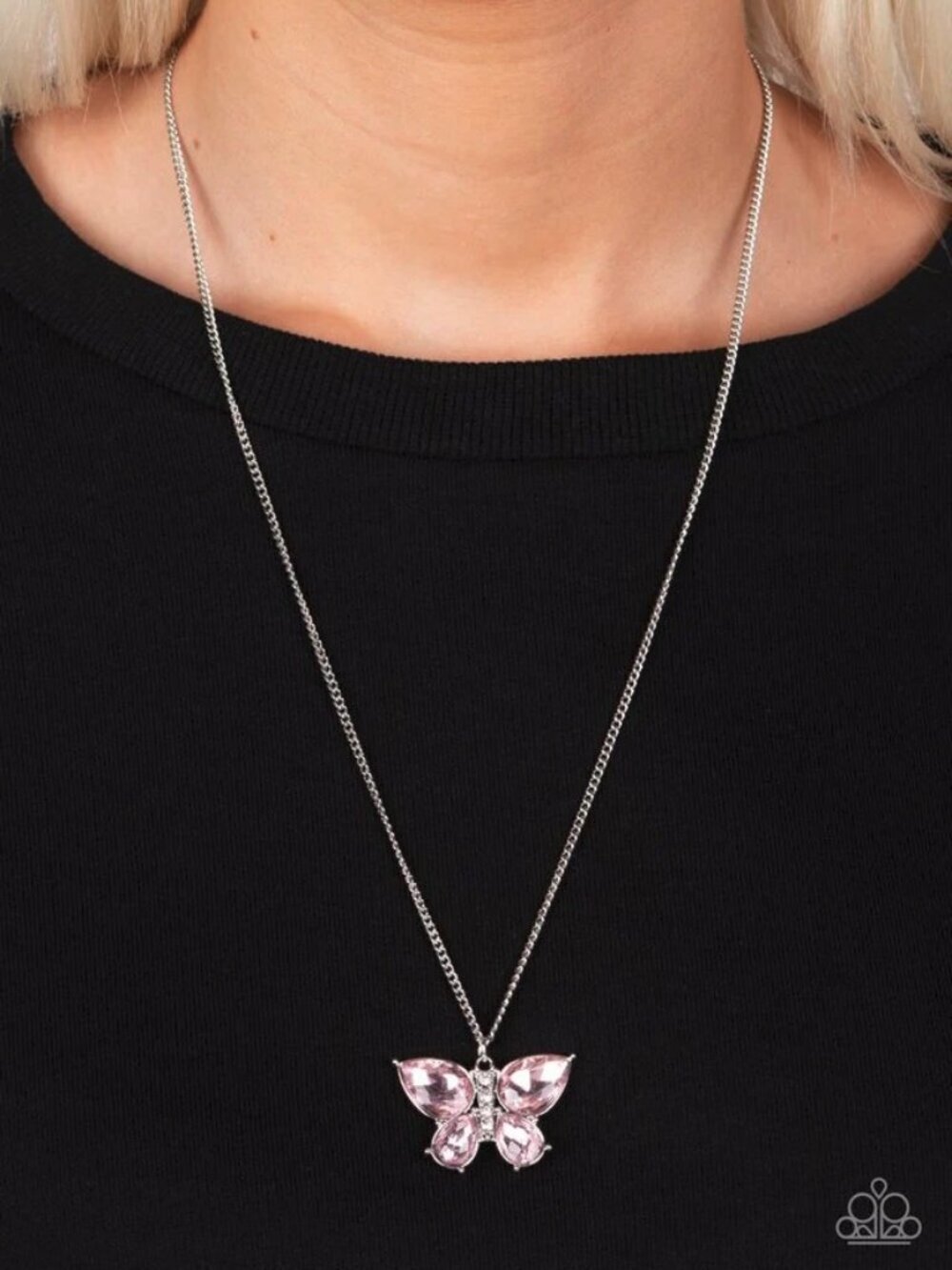 Paparazzi Jewelry Accessories - Free-Flying Flutter - Pink Necklace - Vintage